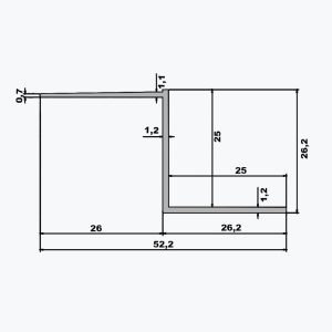 TEMPOLISTEL® B106 Hézagfuga szelvény gipszkartonlaphoz BA 25 - Image 2