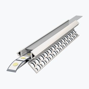 TEMPOLISTEL® A138 LED-es válaszfal-fejlezáró szelvény