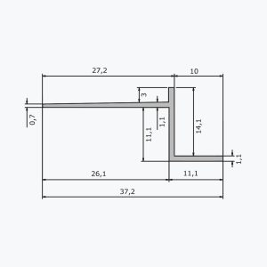 TEMPOLISTEL® A102 hézagfuga szelvény - Image 2