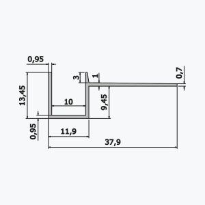 TEMPOLISTEL® A108 hézagfuga szelvény - Image 2