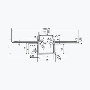 TEMPOLISTEL® A137 lapos LED szelvény - Image 2