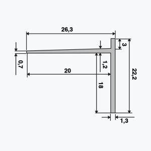 TEMPOLISTEL® B102 BA 18 záró szelvény - Image 2