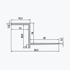 TEMPOLISTEL® B103 Hézagfuga szelvény BA 18 részére - Image 2