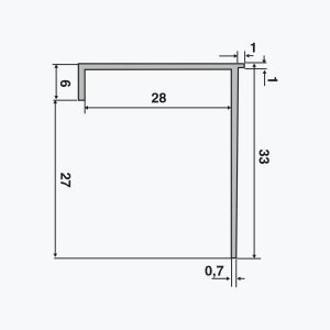 TEMPOLISTEL® B108 Gipszkartonlap lezáró szelvény BA25 - Image 2