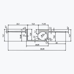TEMPOLISTEL® B109 Képakasztó szelvény válaszfalhoz - Image 2