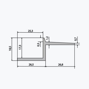 TEMPOLISTEL® B114 hézagfuga szelvény - Image 2